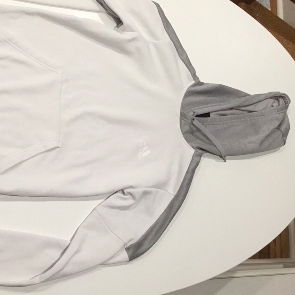 Men’s white adidas hoodie. Unused